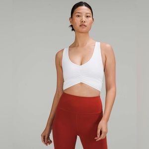 NWOT Lululemon Ruched Nulu Longline Yoga Bra *Light Support